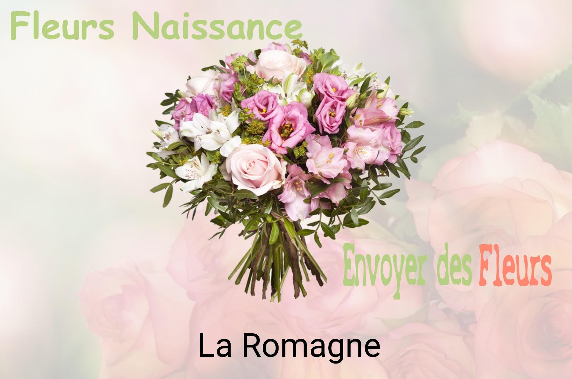 Bouquet de fleurs de naissance livré à La Romagne